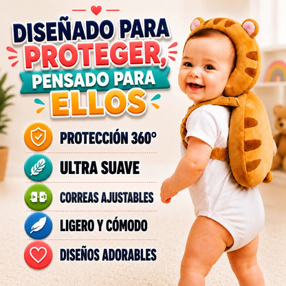 Cojín Protector Anticaídas para Cabeza y Espalda de Bebé: SafeSteps®
