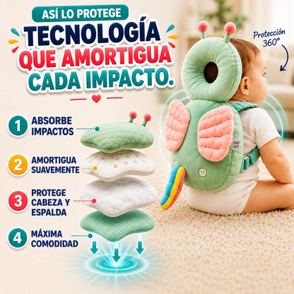 Cojín Protector Anticaídas para Cabeza y Espalda de Bebé: SafeSteps®