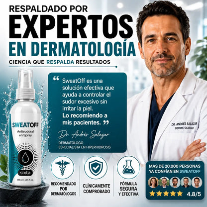 Axilas Secas, Confianza TOTAL: SWEATOFF®