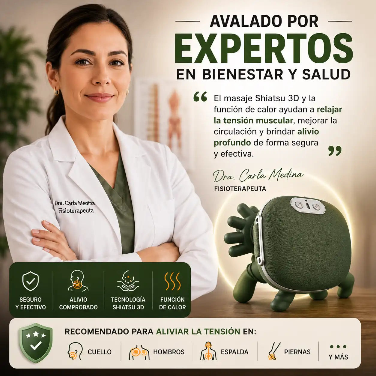 Masajeador de cuello y espalda