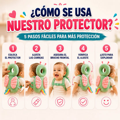 Cojín Protector Anticaídas para Cabeza y Espalda de Bebé: SafeSteps®