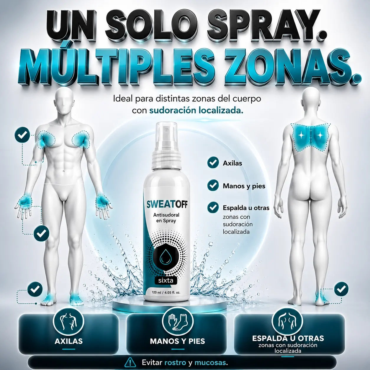 Axilas Secas, Confianza TOTAL: SWEATOFF®