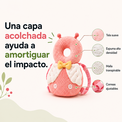 Cojín Protector Anticaídas para Cabeza y Espalda de Bebé: SafeSteps™